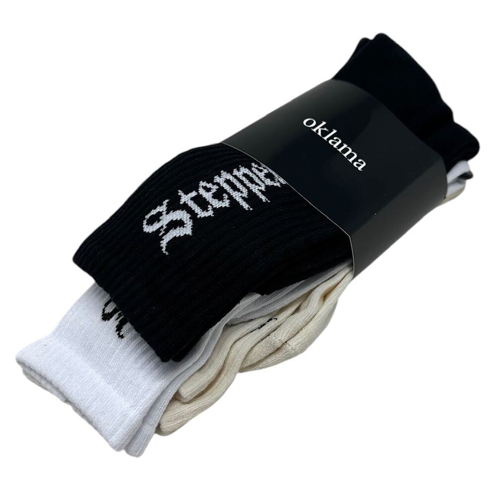 Kendrick Lamar Oklama 3 Pack Crew Socks The Big Steppers 2022 Tour - Picture 3 of 5